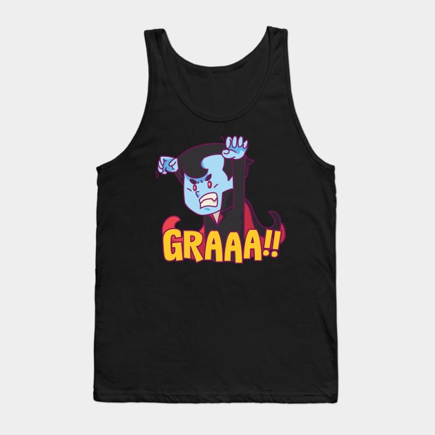 Cute Vampire Halloween Graaa Tank Top by alcoshirts